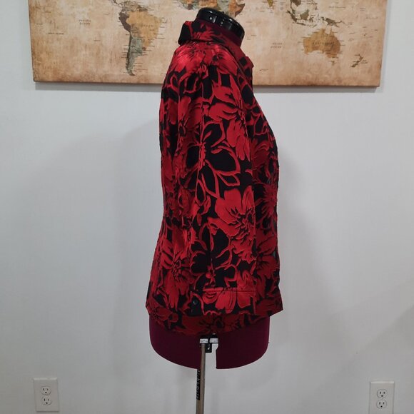 Vtg Y2K sheer lightweight floral jacket - Draper's & Damon's - Picture 3 of 12